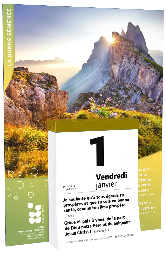 Bonne Semence calendrier éphéméride (La) - mural, à effeuiller, support cartonné