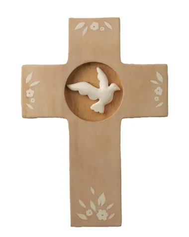 Croix en bois - Colombe