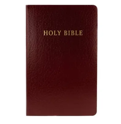 Anglais, Bible, NLT, Gift & Award, reliée, similicuir, bordeaux, tranche blanche
