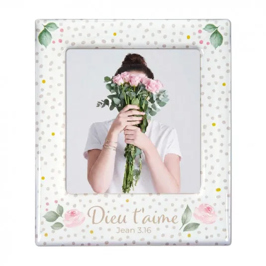 Cadre photo magnétique « Roses »