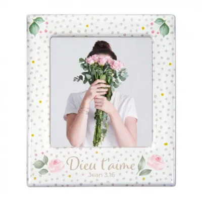 Cadre photo magnétique « Roses »