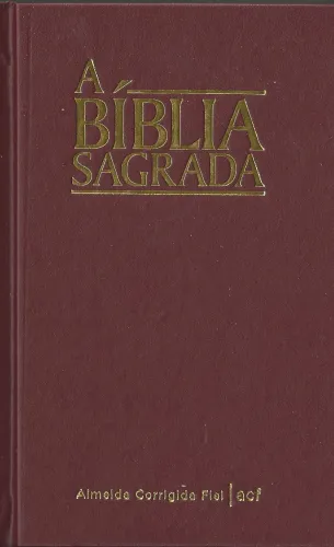 Portugais, Bible Brésilien Almeida Corrigida Fiel, rouge, moyen format