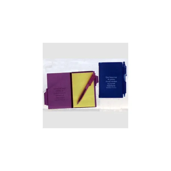 BLOC POST-IT ET STYLO "QUE BEAUCOUP DE PETITES CHOSES RENDENT TA JOURNÉE IMPORTANTE" - DIVERS...