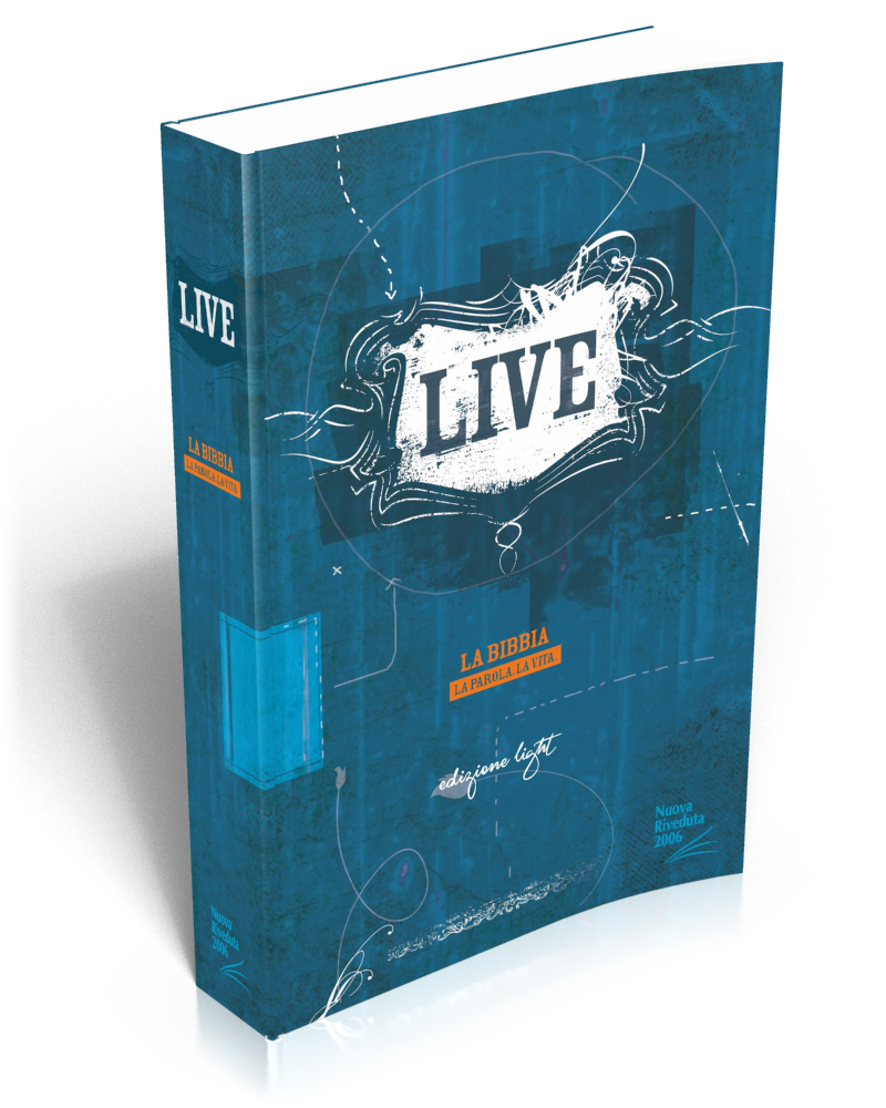 Italien, Bible Live NR 2006, brochée bleue [Nuova Riveduta 2006]