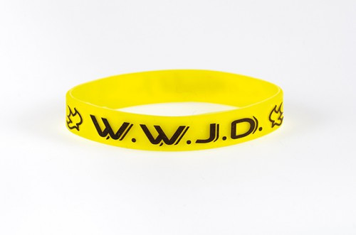 BRACELET "WWJD" - JAUNE