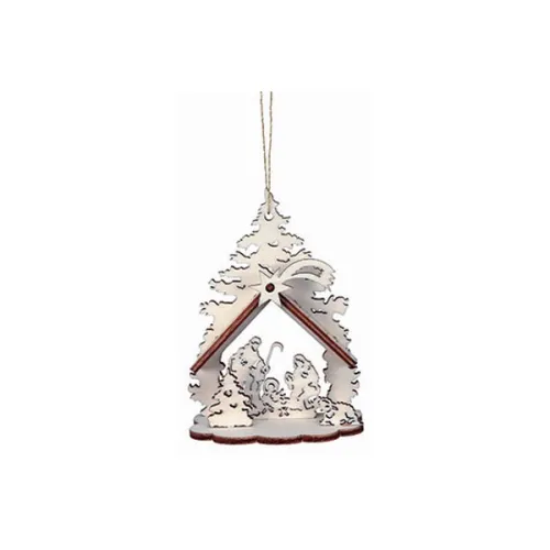MINI-CRÊCHE 3D EN BOIS 9CM