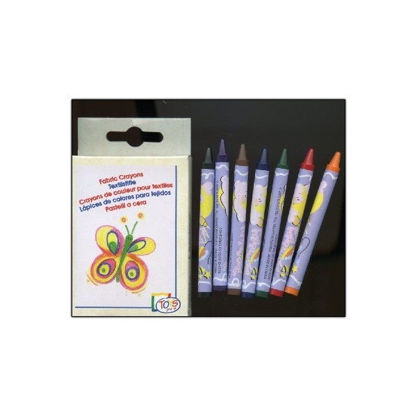 Crayons de couleur pour textile - [8 crayons]