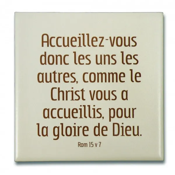 CÉRAMIQUE MOT D'ORDRE 2015 ROMAINS 15.7 10 X 10 CM