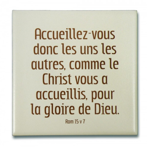 CÉRAMIQUE MOT D'ORDRE 2015 ROMAINS 15.7 10 X 10 CM