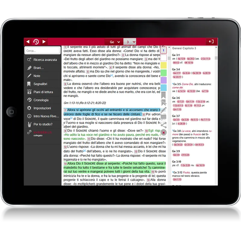 APPLICATION ITALIEN BIBLE NUOVA RIVEDUTA