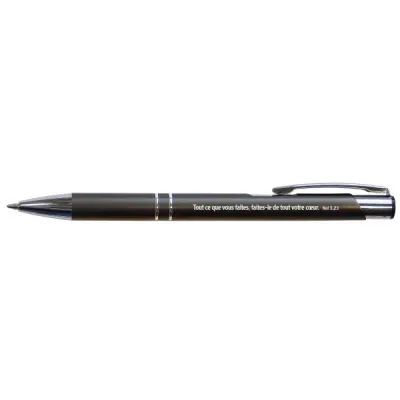 Stylo métal "Josué" gris ou jaune