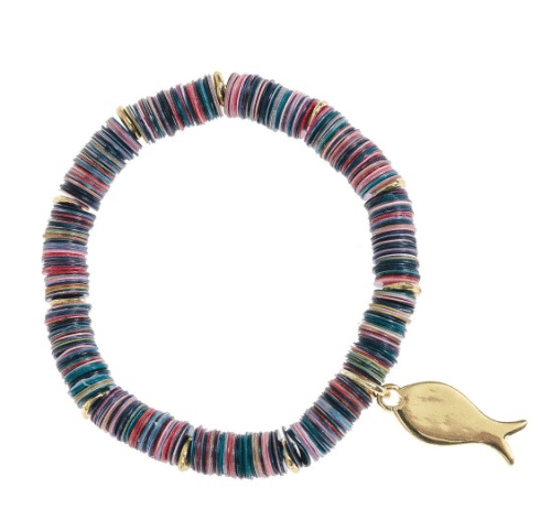 BRACELET ÉLASTIQUE AVEC PENDENTIF POISSONS