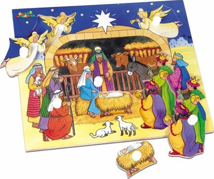 PUZZLE BOIS CRÈCHE 6 PIECES