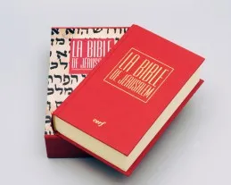 Bible de Jérusalem poche rigide rouge, sous étui