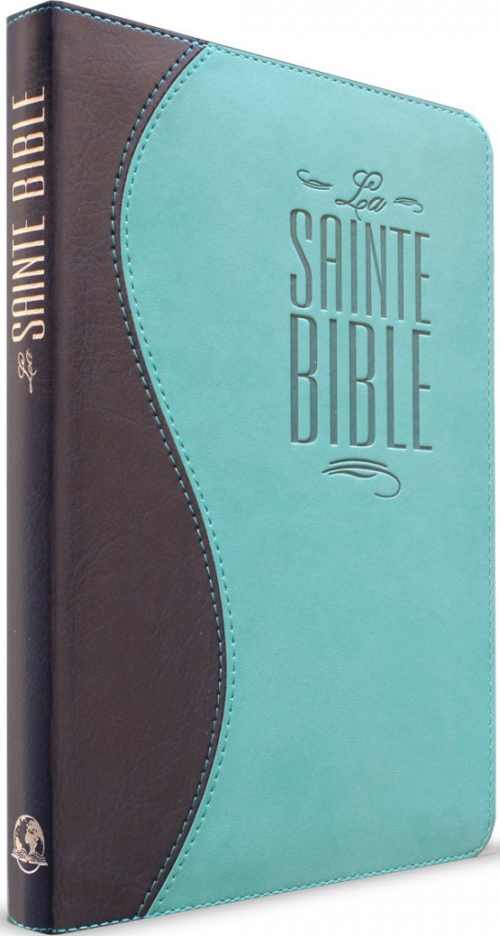 Bible Segond 1880 révisée, compacte, duo bleu nuit - Esaïe 55, couverture souple, vivella, avec zipper 