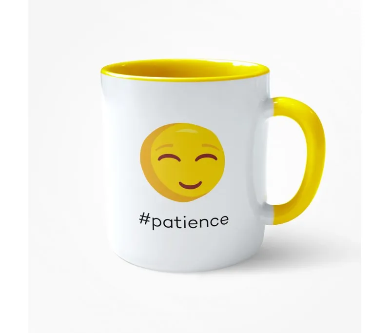 Mug Jaune Patience - “Ma relation avec mon prochain”