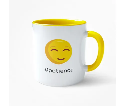 Mug Jaune Patience - “Ma relation avec mon prochain”