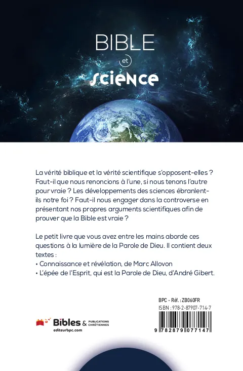 Bible et Science - Connaissance et Révélation - L'Épée de l'Esprit
