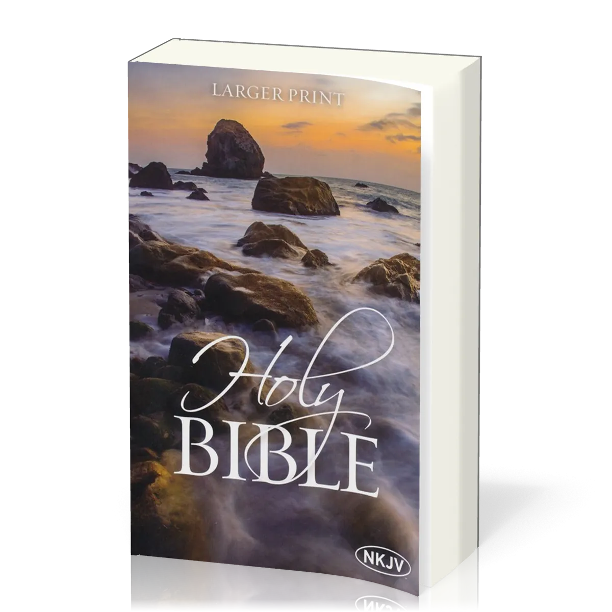 Anglais, Bible, NKJV, brochée, couverture illustrée, gros caractères