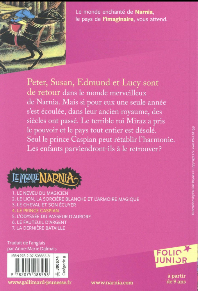 Prince Caspian (Le) - Le Monde de Narnia, tome 4