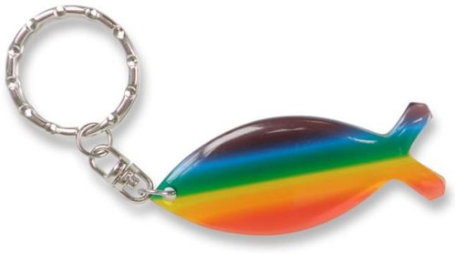 PORTE-CLES POISSON ARC-EN-CIEL PLASTIQUE