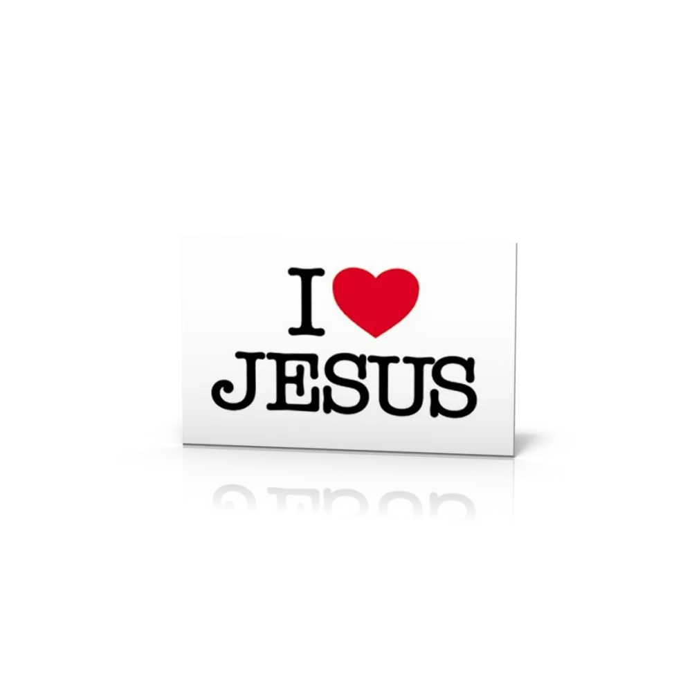 Autocollant "I love Jésus"