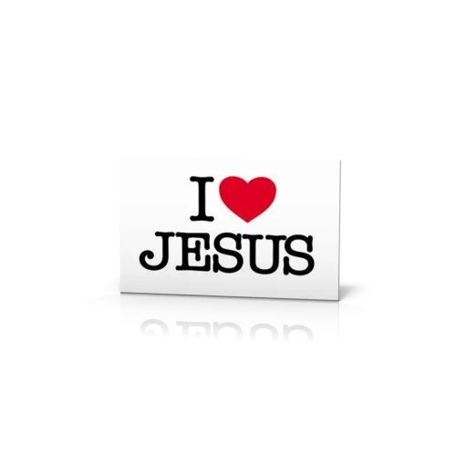 Autocollant "I love Jésus"