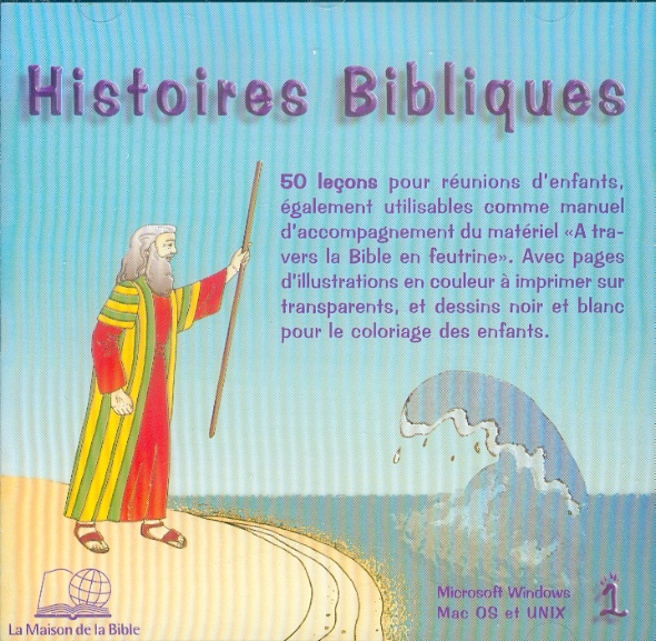 Histoires bibliques - 50 leçon pour réunions d'enfants, volume 1, (cd)rom