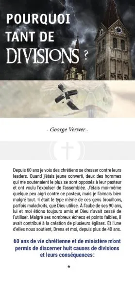 Pourquoi tant de divisions ?