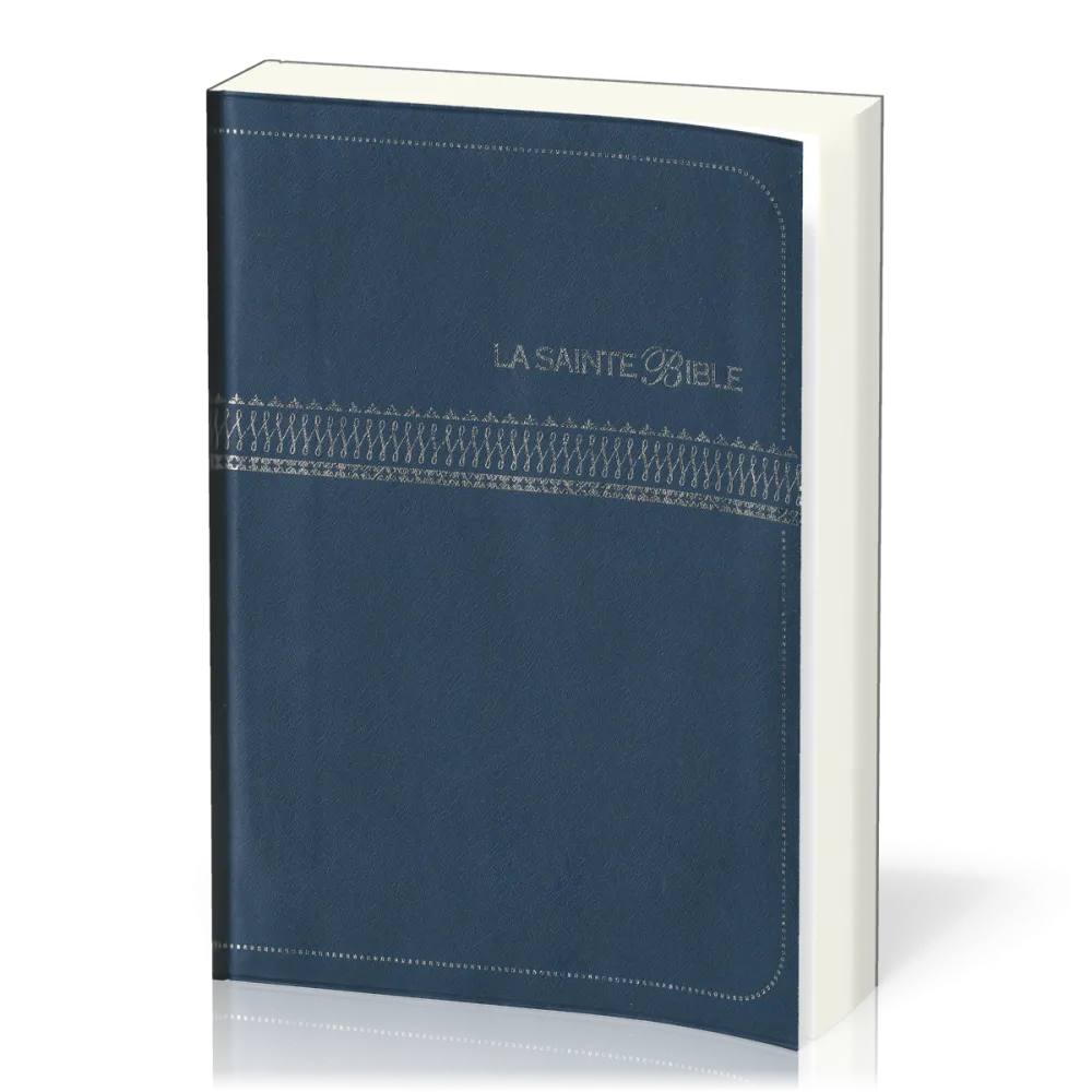 Bible Segond 1910, gros caractères, bleue - couverture souple, flexa