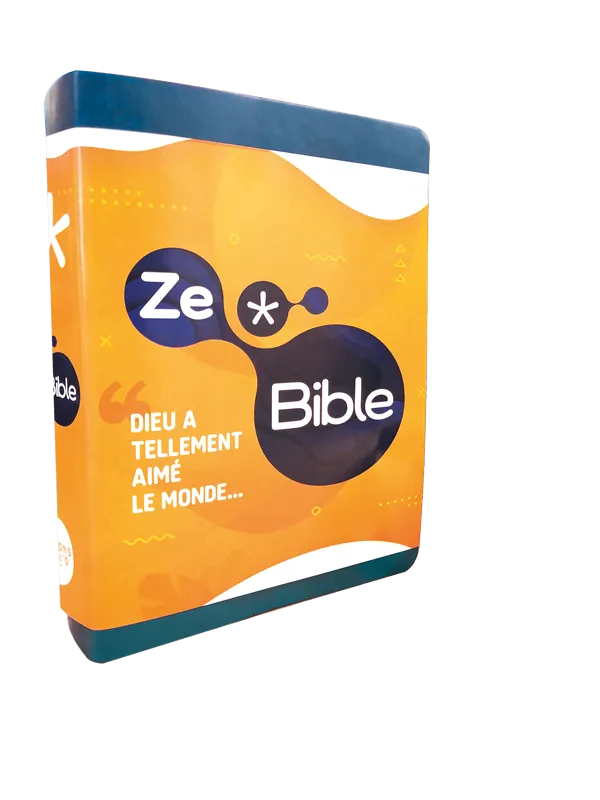 ZeBible, NFC avec Deutérocanoniques - Couverture souple en similicuir bleu