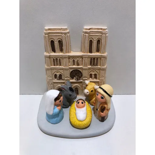 Crèche Notre Dame de Paris - Céramique