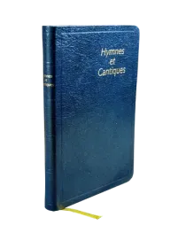 Hymnes et cantiques, grand format, souple, bleu, tranche or - recueil de chants