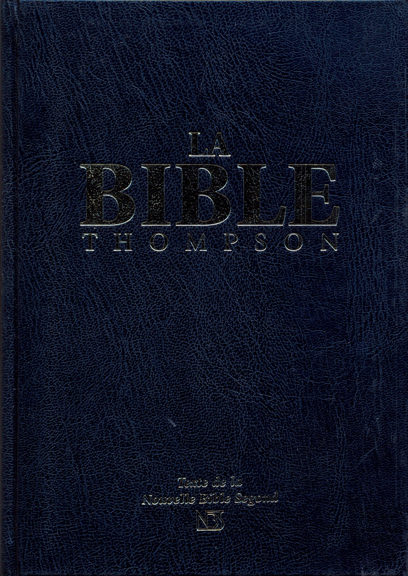 Bible d'étude Thompson NBS, noire - couverture rigide, skyvertex, tranche or, avec onglets