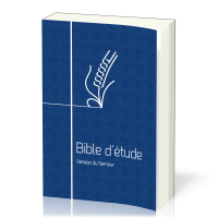 Bible d'étude Semeur 2015 - couverture souple bleue, tranche blanche