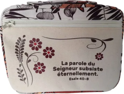 Sacoche Bible, Taille M, "La Parole du Seigneur subsiste […]" Ésaie 40.8