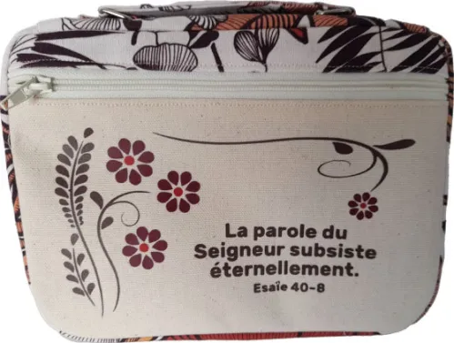 Sacoche Bible, Taille M, "La Parole du Seigneur subsiste […]" Ésaie 40.8