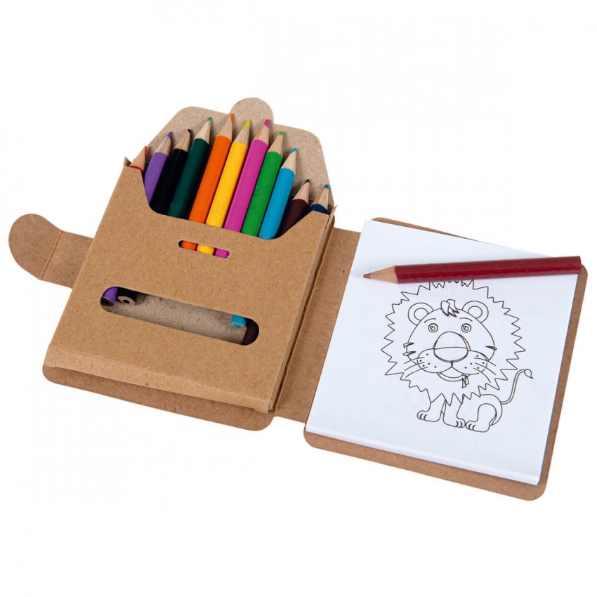 Pack "Arche de Noé" : mini bloc dessin et crayons