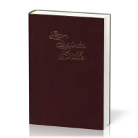 Bible Segond 1910, couverture rigide grenat, gros caractères